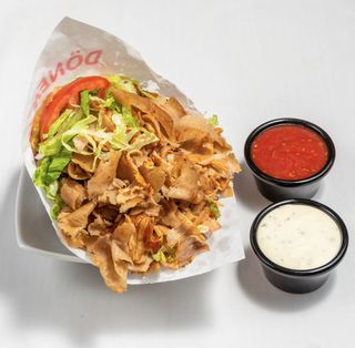 Kebab Con Patatas Por Dentro