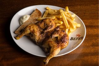 Galletto Befed alla brace - intero con patate