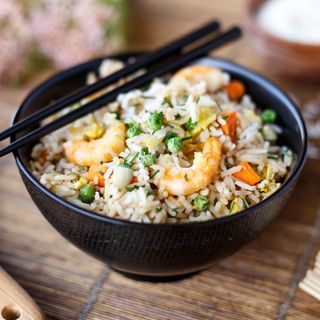 Riz Cantonais au Poulet et Crevettes