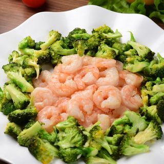 Филе креветок с брокколи 
