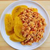 Plantain and Egg sauce