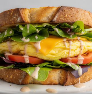 Bocadillo de tortilla francesa