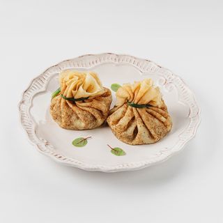 Блины с курицей и грибами