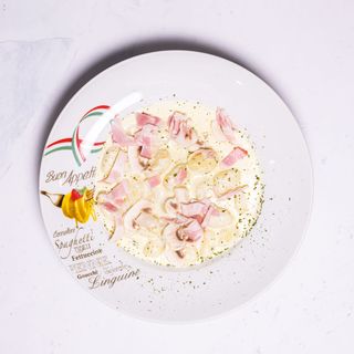 Njoki šampinjoni - špek