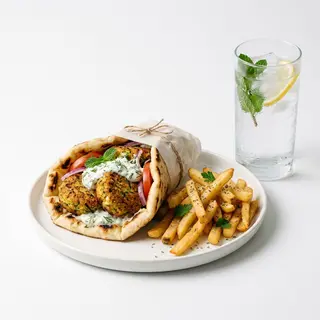Menú Pita De Kolokithokeftedes