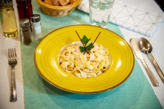 Taglietelle cu somon