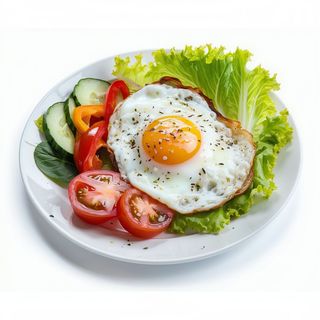 Huevo con verduras