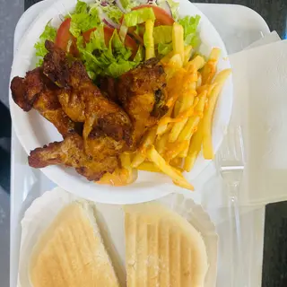 Allete di pollo 5 pz  + bibita