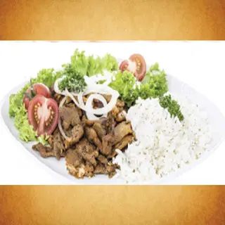 Piatto Kebab Con Riso