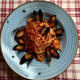 Spaghetti midii si creveti