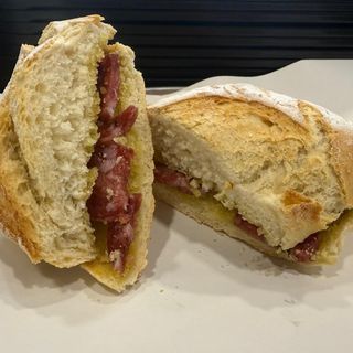 Pitufo de salchichón de Málaga