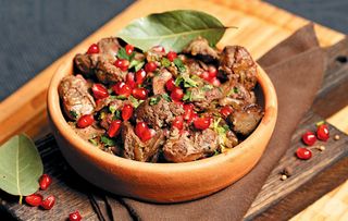 ხბოს ჯიგარი კეცზე