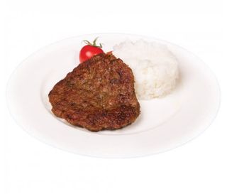 Говяжья котлета с рисом