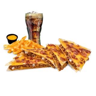 Menú Quesadilla Deluxe Cheese + Bacon