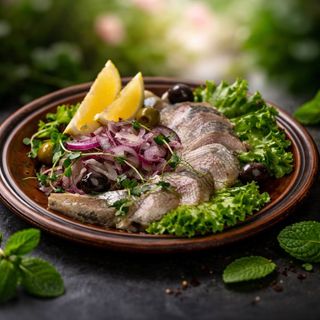 Оселедець з цибулею 250г