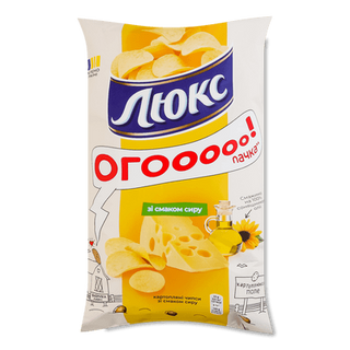 Чипси Люкс картопляні зі смаком сиру (170г)