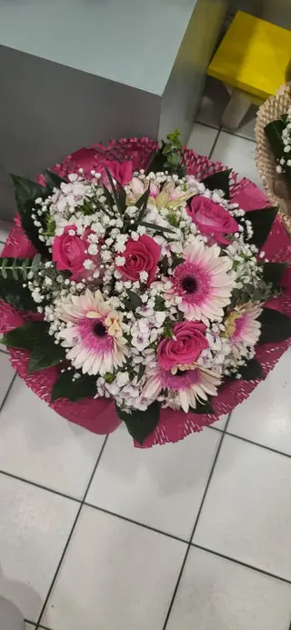 Bouquet de Rosas e Gerberas