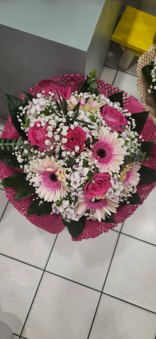 Bouquet de Rosas e Gerberas