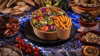 Shawarma - BOWL (jak sałatka + Frytki)