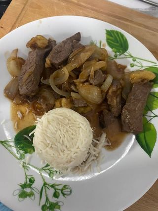 Picanha brasileira encebollada