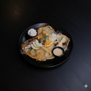 ტკბილი ბლინები შედედებული რძით / Sweet crepes with condensed milk
