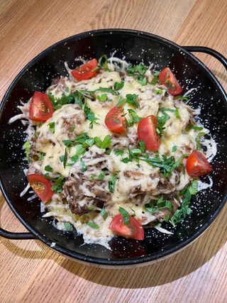 Куряча печінка в вершковому соусі