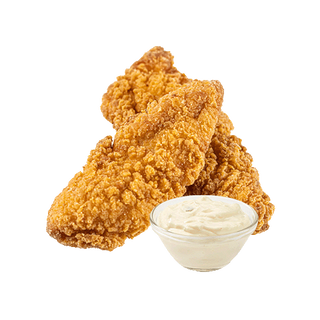 Хрупкаво пилешко филе + сос (2бр)