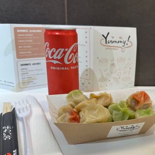 Menù ravioli misti con lattina