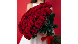 Bukiet z 11 długich czerwonych róż