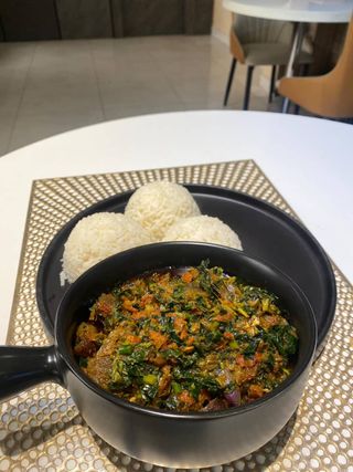 White Rice & Vegetable stew