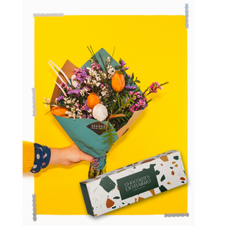 PACK Ramo 5 Tulipas + Chocolate