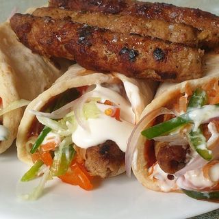 Seekh kebab roll