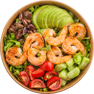 Лайт салата със скариди