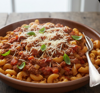macarrones boloñesa