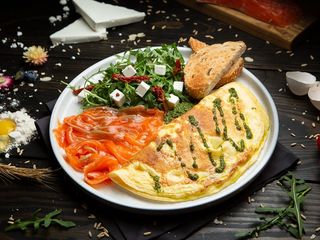 Омлет / Скрембл з лососем (300г)
