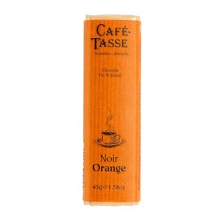 Café-Tasse белгийски шоколад - черен с портокал (45г)