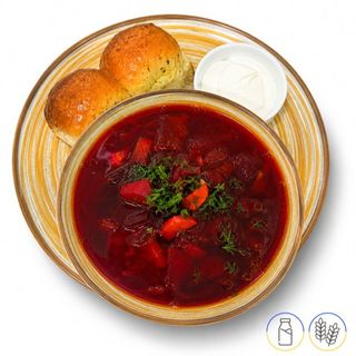 Sopa con remolacha Borsch