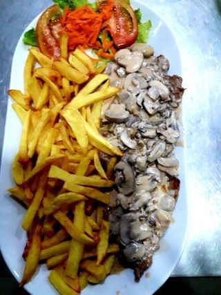 Bifinhos com Cogumelos