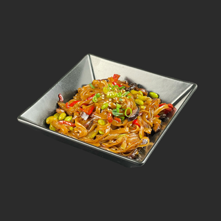 Rice noodles with vegetables