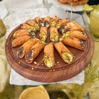 3 mini Cannolo Siciliano Pistacchio