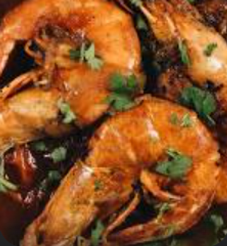 Plato De Gambas Al Curry