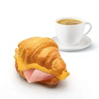 Croissant mixto + Zumo