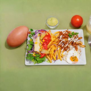 Plato De Carne De Pollo Estilo Griego