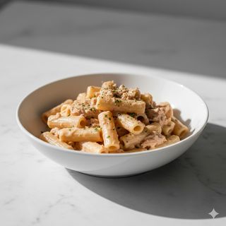 Pasta con tonno e panna