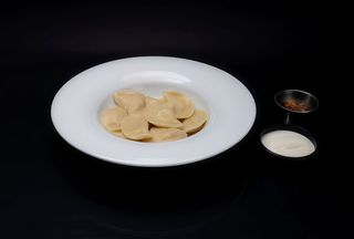 Вареники з сиром та картоплею.