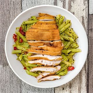 Penne Pesto Poulet Panné
