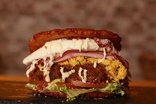 Patacon de Carne mechada