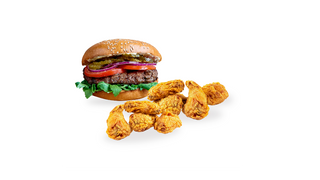 Standard burger i 8 szt skrzydełek