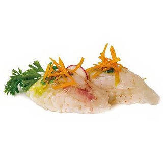 89-Nigiri De Lubina Con Ajo Y Perejil (2 Uds.)