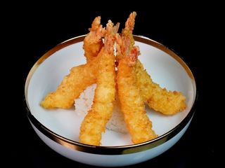 Krewetki w panko z ryżem 6 szt.